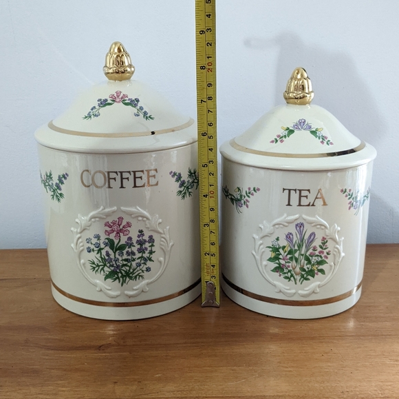 sold.Lenox Spice Garden Coffee Tea Canister - Picture 8 of 15